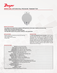Thumbnail of document Data Sheet - 685 Differential Pressure Transmitter